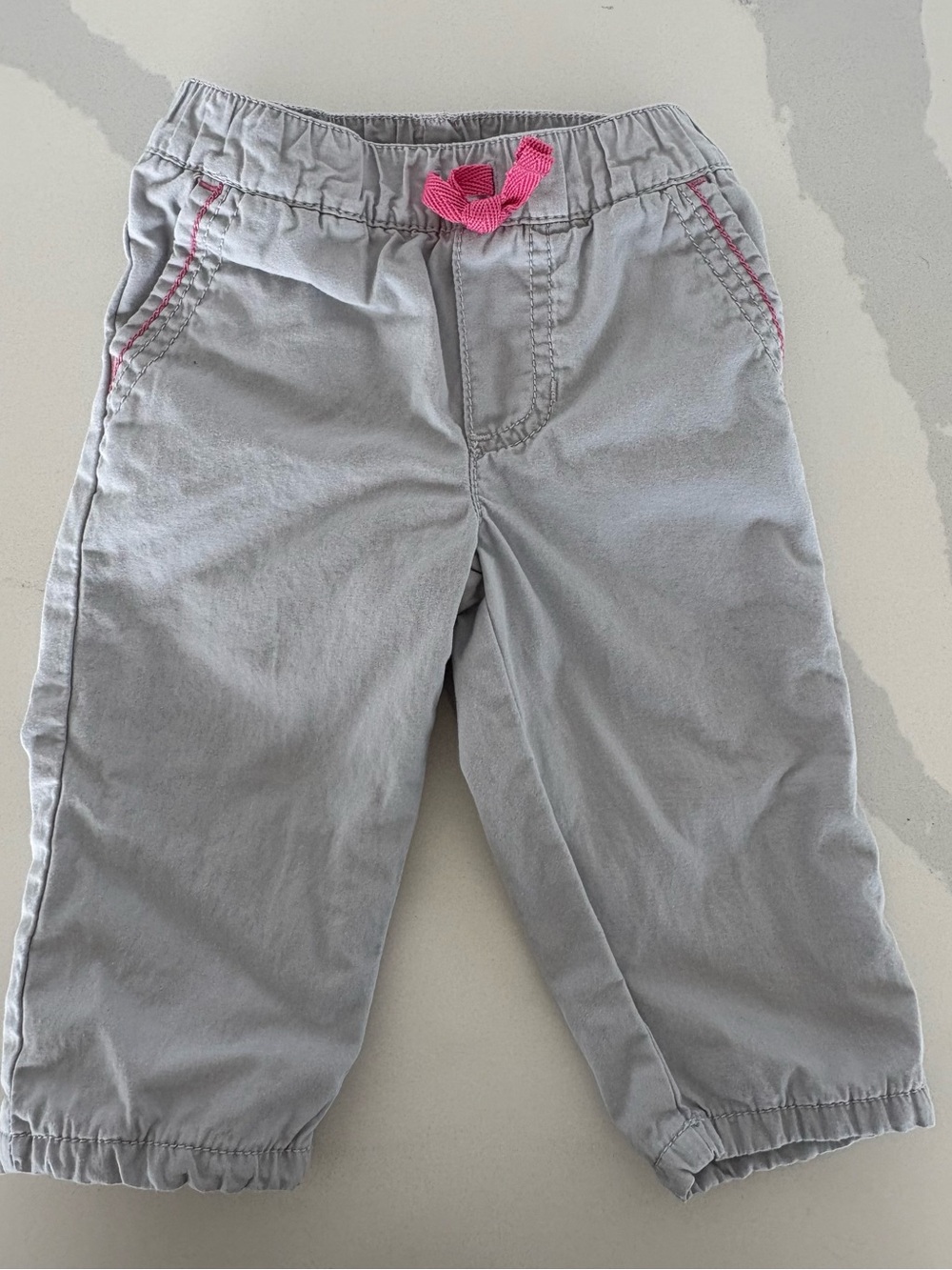 Carters girls grey pants sz 9 months